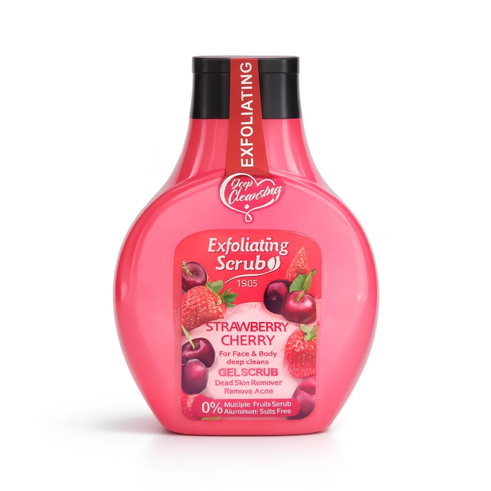 Fruit of The Wokali Exfoliating Scrub Cherry Strawberry 350ML