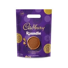 Cadbury Chocolate Pouch Roundie Milk Chocolate Wafer 300G