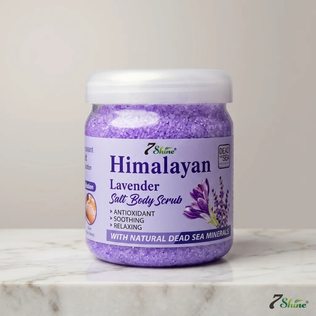 7Shine Himalayan Body Salt Scrub Lavender 500G