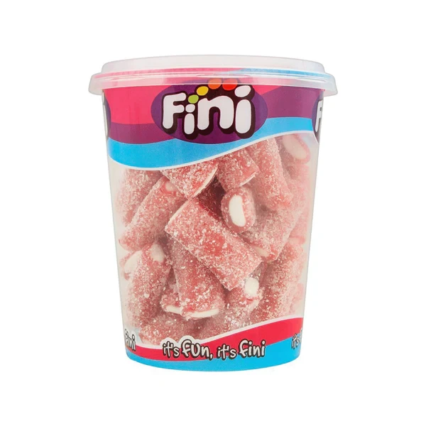 Fini Jelly Jar Sour Strawberry Mini Cables 185G
