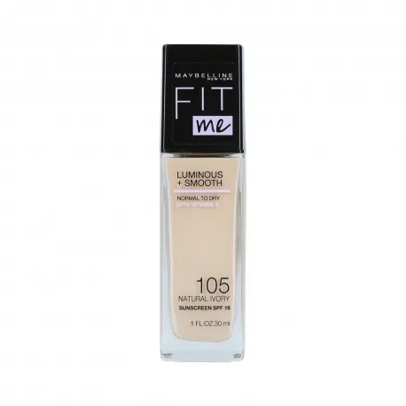 Maybelline Foundation Fit Me Glass 105 Natural Ivory 30ML
