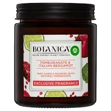 Airwick Botanica Fragrance Candle Pomegranate And Italian Bergamot 120g