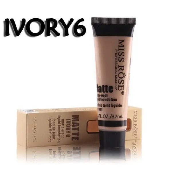Miss Rose Foundation Matte Tube Fair Ivory 6 37ML