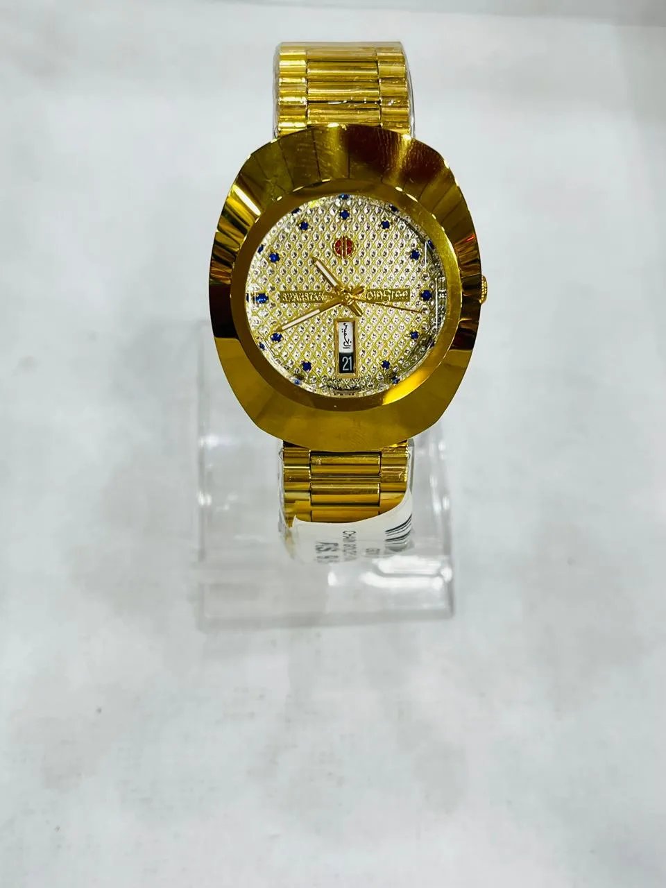 3G Golden Chain Golden Dial With Day And Date