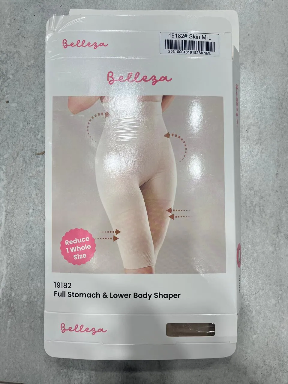Belleza Body Shaper 19182 Skin Color Full Stomach And Lower Body M-L