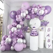Birthday Celebration Ballon 10pcs Purple