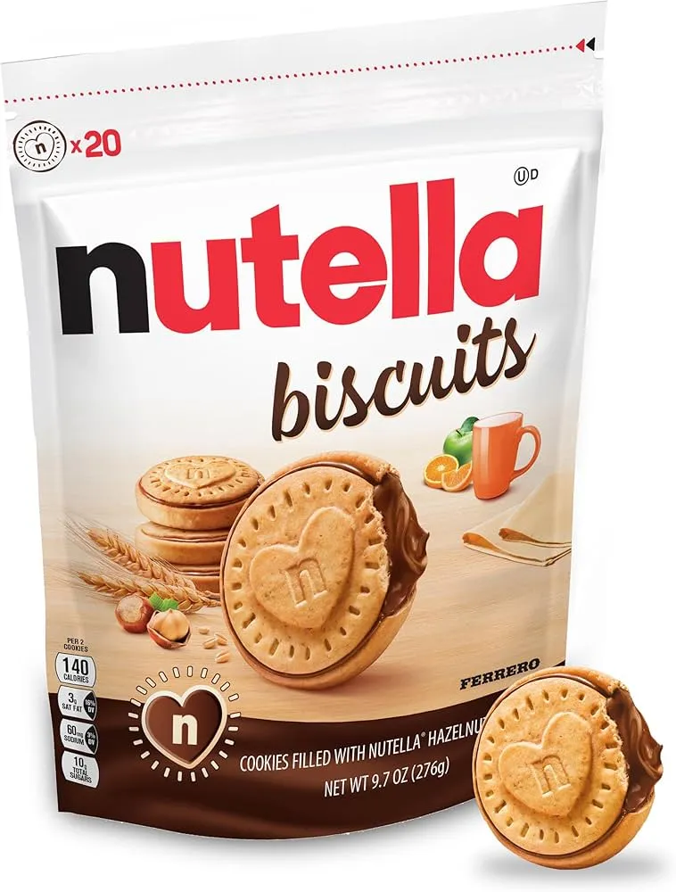 Nutella Hazelnut Chocolate Spread Filled Biscuits 177G
