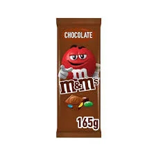 M&Ms Chocolate Bar Chocolate Brown 165G