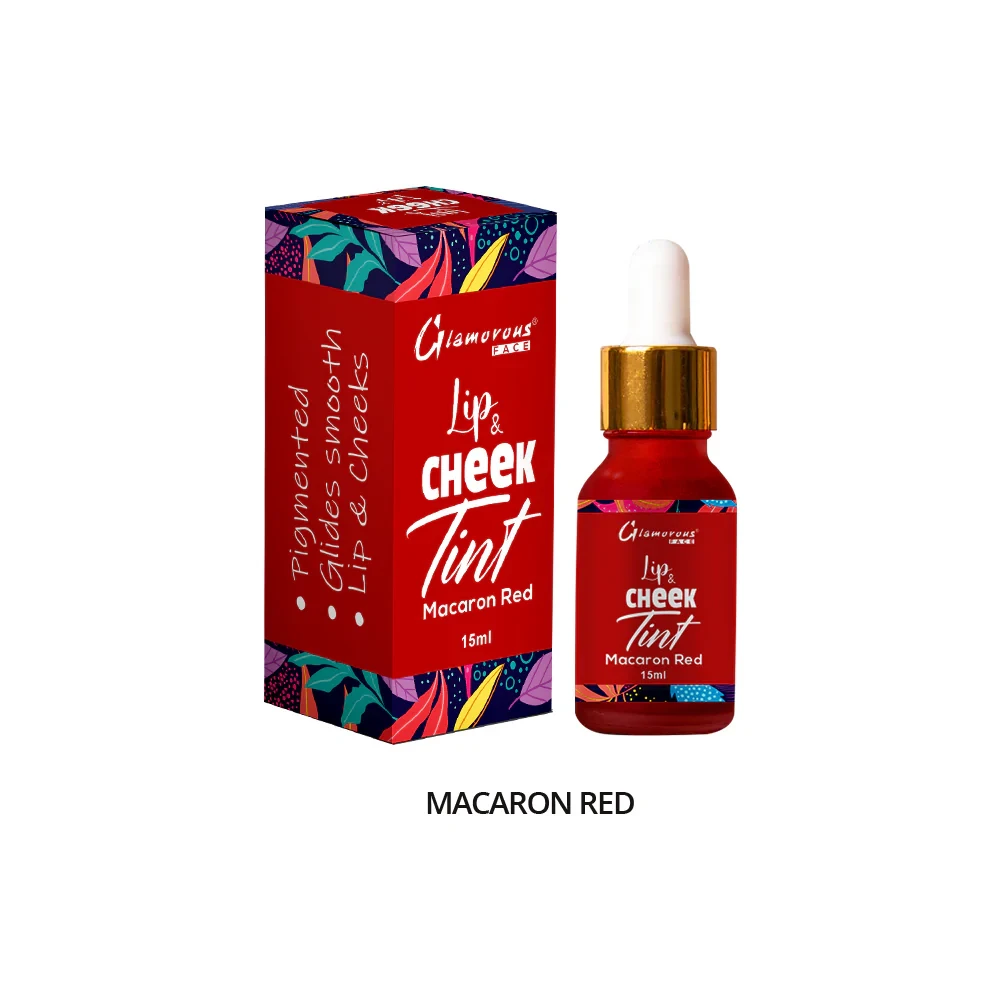 Glamorous Face Lip And Cheek Tint 8053 C Macaron Red 15ML