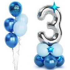 Birthday  Celebration Number Foil 3