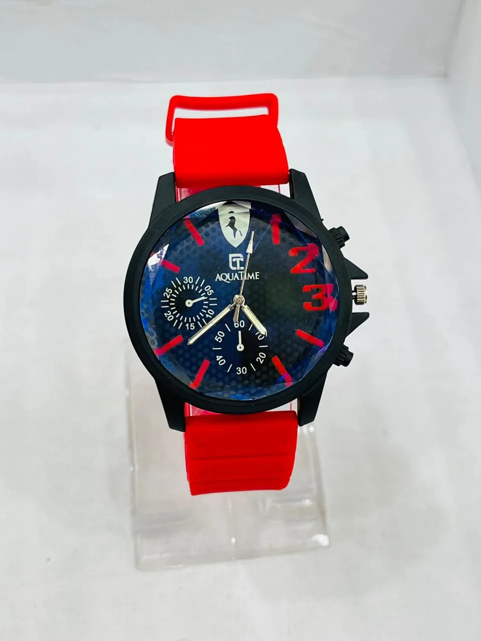 Gents Watch Aqua Time Rubber Strip