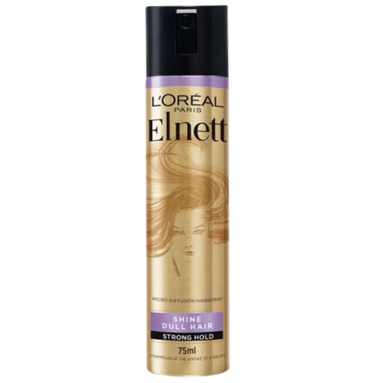 Loreal Hair Spray Elnett Shine Dull Hair 75Ml