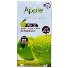 Apple Hair Color Cream Dark Brown 250Ml+250ML