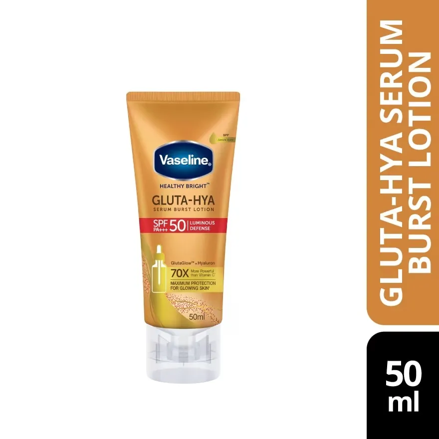 Vaseline Gluta-Hya Serum Burst Lotion SPF50PA+++ 50ML