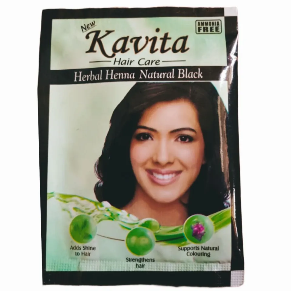Kavita Hair Color Powder Sachet Black