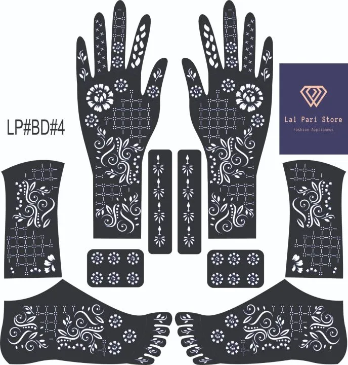Mehndi Stickers All In One Hand And Foot Bazoo