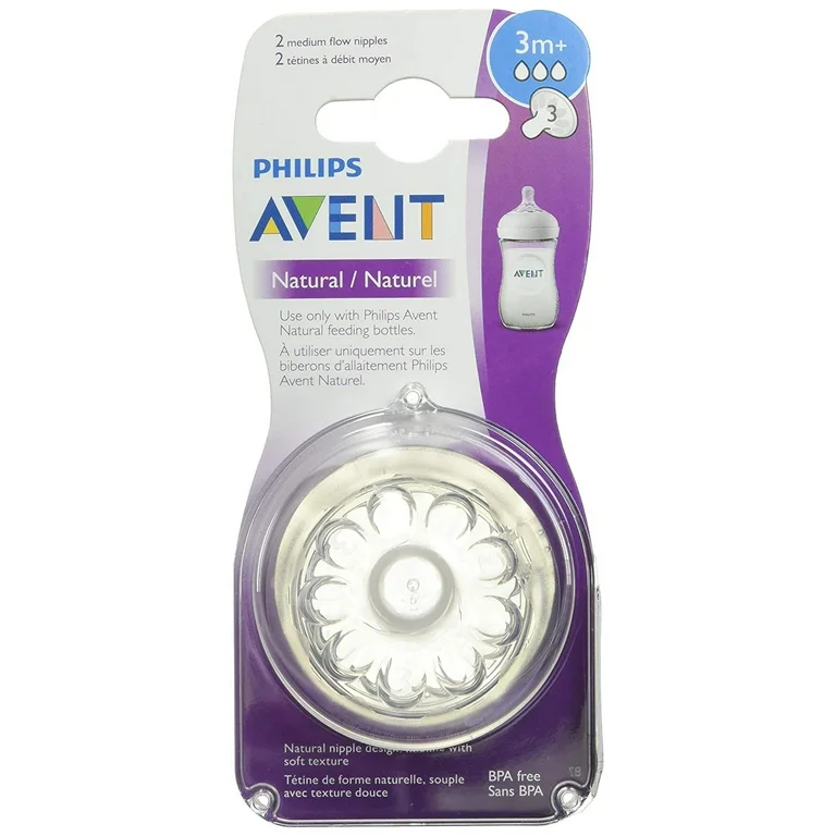 Avent Nipple Natural 3M+ 1S Single Pc