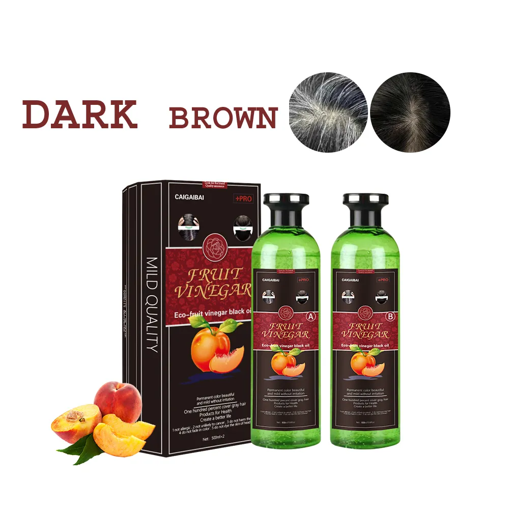 Caigaibai Fruit Vinegar Hair Color *2 Dark Brown 250ML