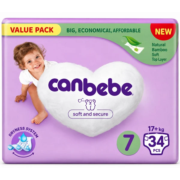 Canbebe Baby Diapers 7 XXL 34P