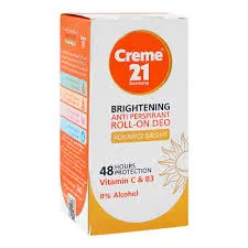 Creme 21 Roll On Brightening Anti Perspirant Advance Bright 50ML