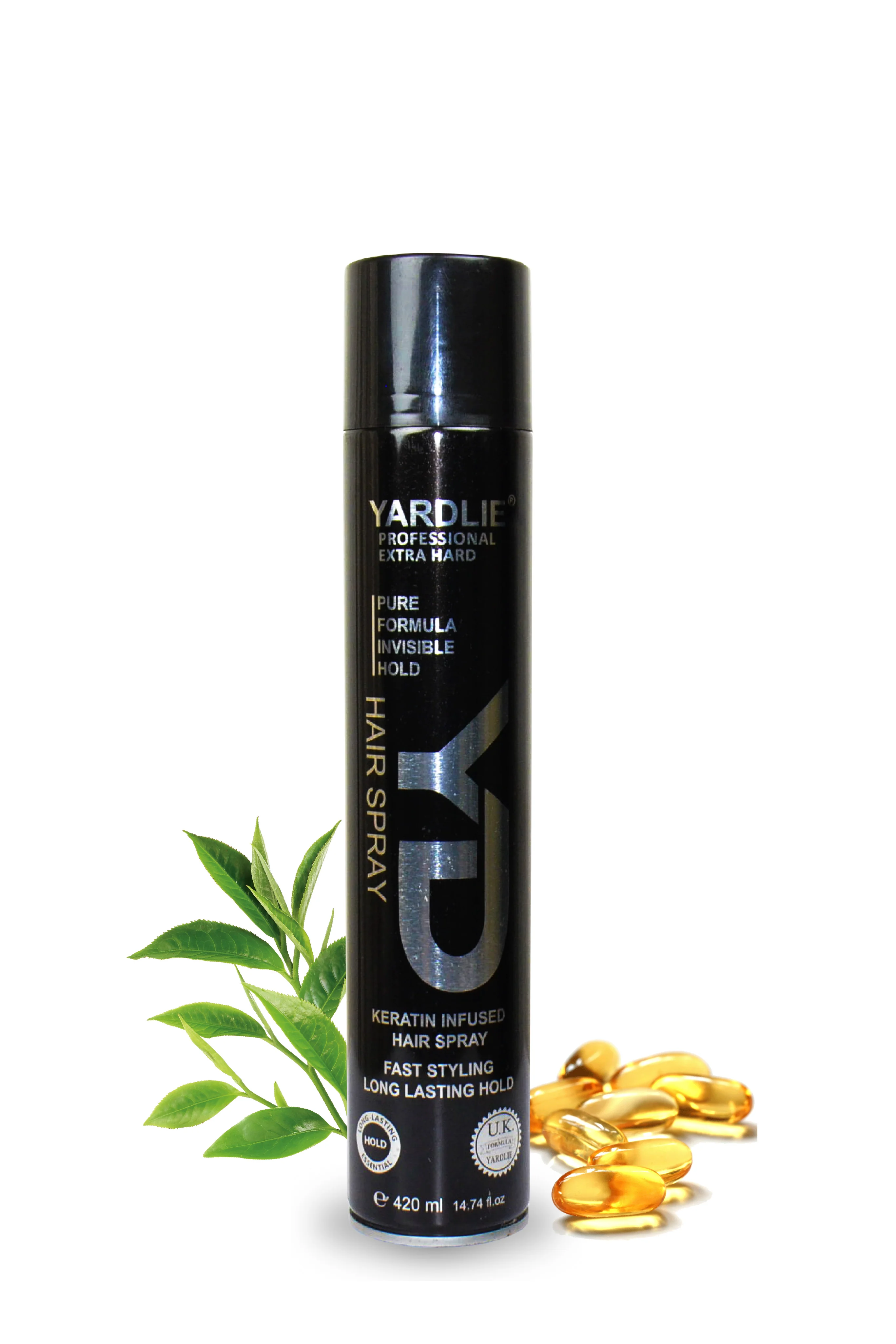 Yardlie Hair Spray Extra Hard Black
