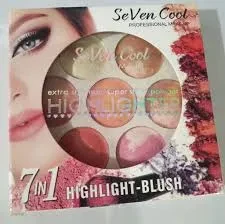 Seven Cool 7Colour Highlighter And Blusher