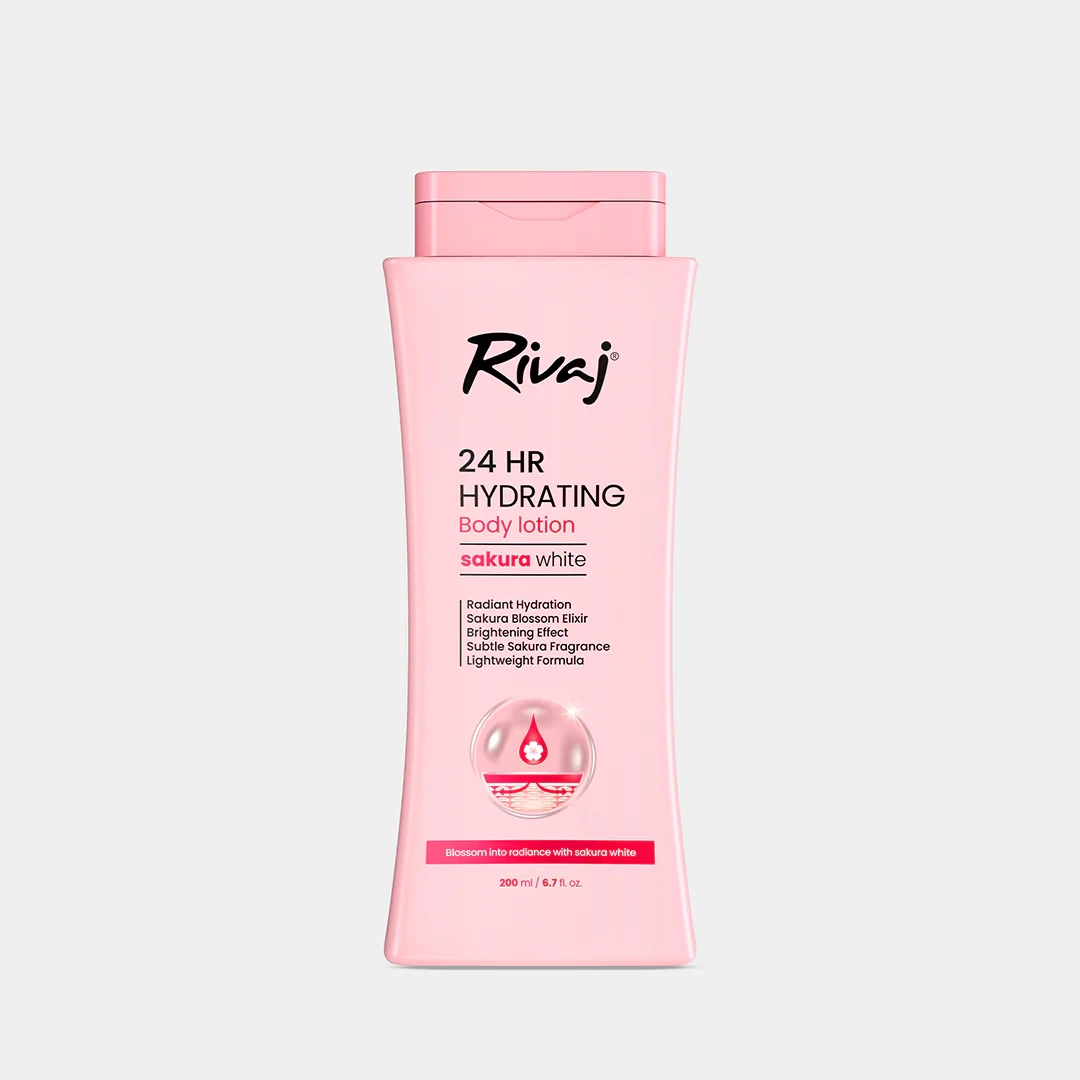 Rivaj Lotion 24Hr Hydrating Sakura White 200ML