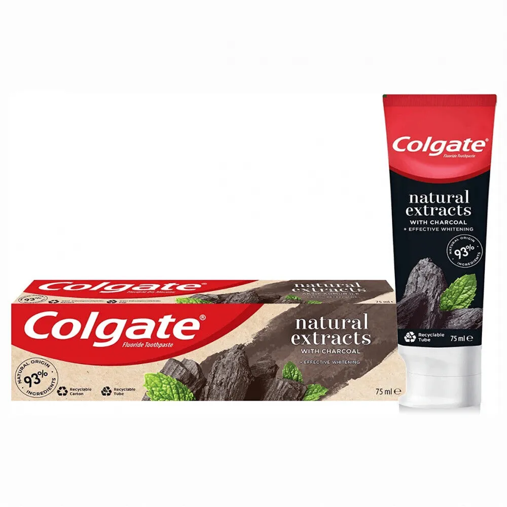 Colgate Tooth Paste Natural Extracts Charcoal Whitening 75ML