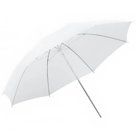 Umbrella White Plastic Medium Multi