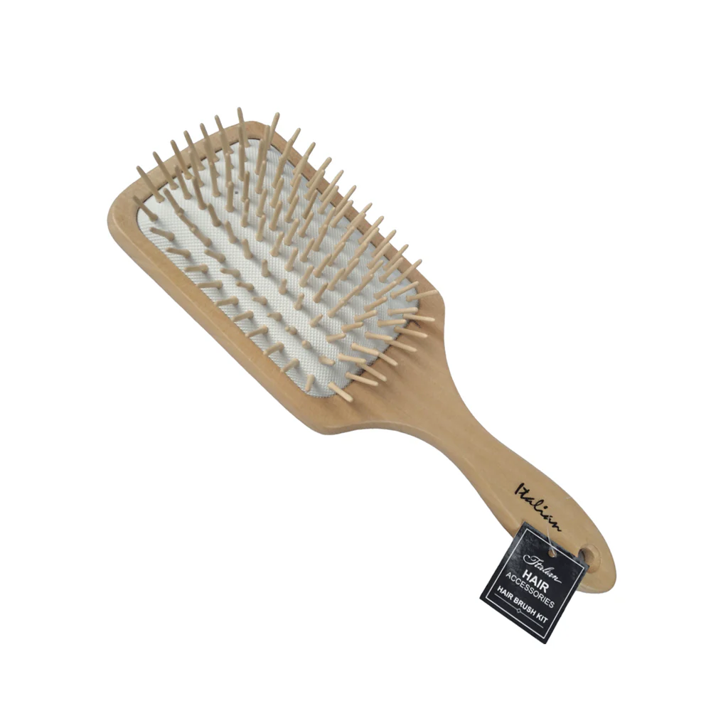 Italian Wooden Hair Brush WD-6601