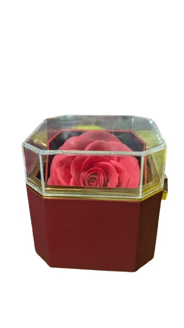 Love Ring Box Rotating Flower Multi