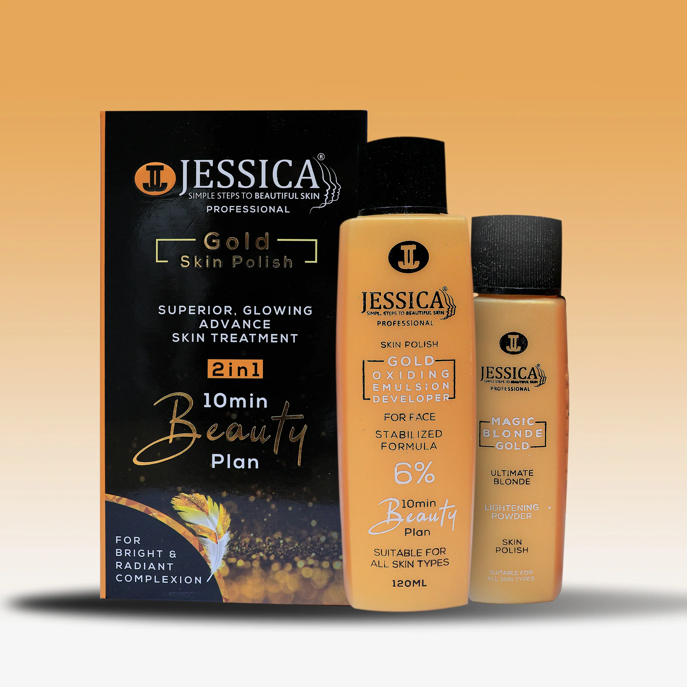 Jessica Skin Polish Developer + Bleach Gold 120ML