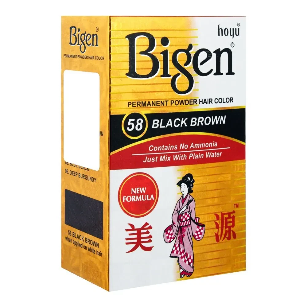 Bigen Hair Color Black Brown 58 PK
