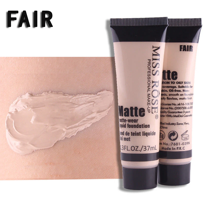Miss Rose Foundation Matte Tube Fair 37ML