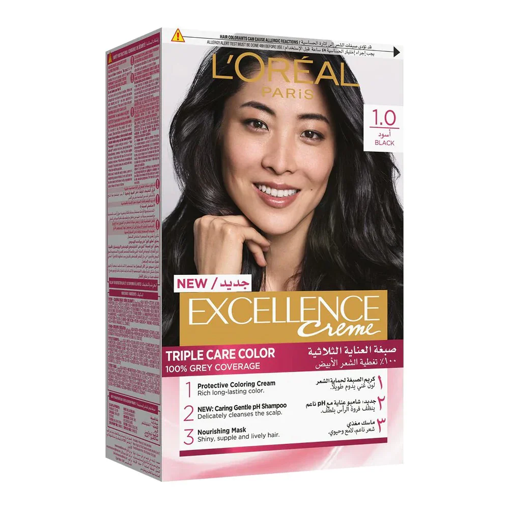 Loreal Excellence Hair Color 1.0 Black