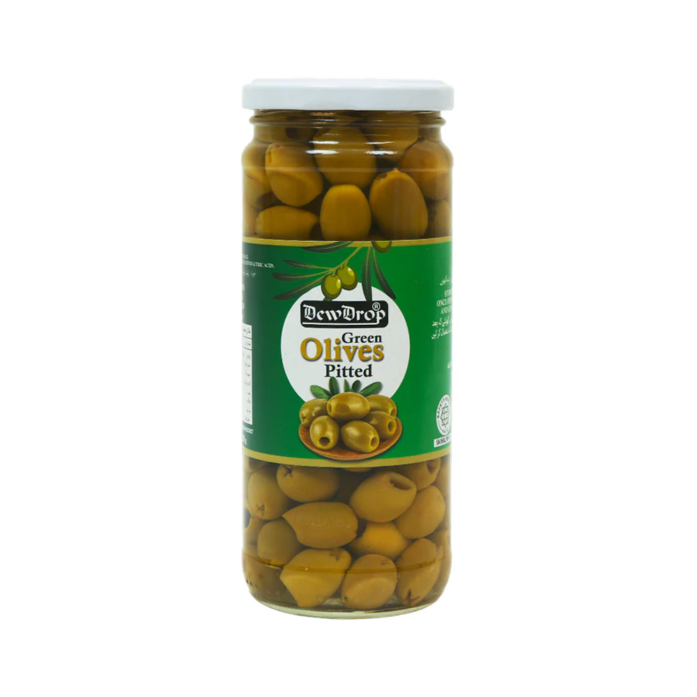 Dewdrop Olives Green Pitted 220G