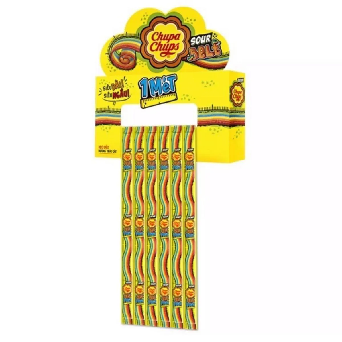 Chupa Chups Sour Belt Jelly Yellow 50G