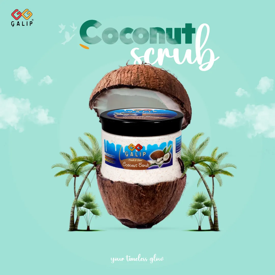 Galip Face Scrub Jar Coconut 300ML