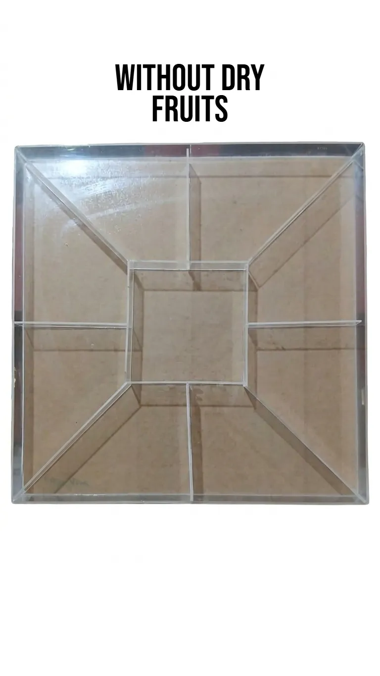 Gift Box Acrylic Crystal 9 Partitions
