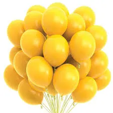 Birthday Celebration Ballon 10pcs Mustard