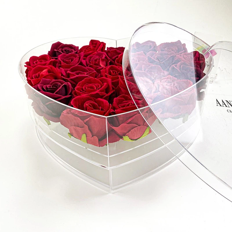 Gift Box Accrylic Heart Crystial 12*9