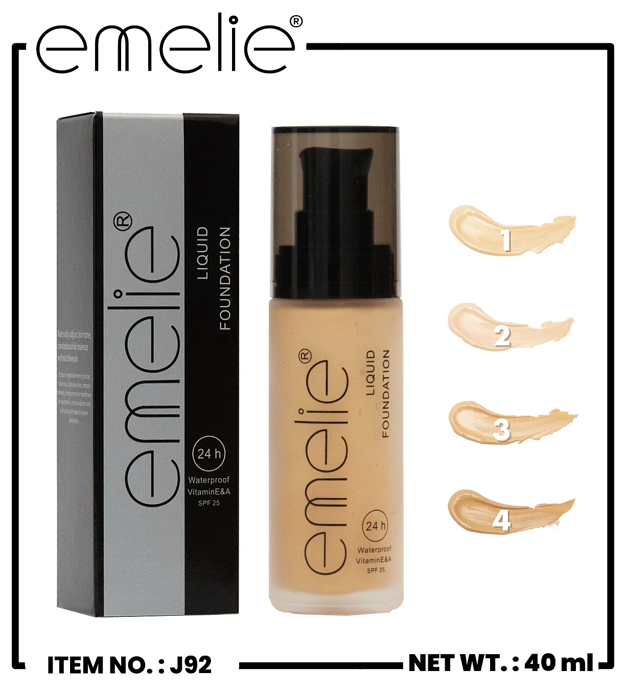 Emelie Foundation J92 24H 30Ml