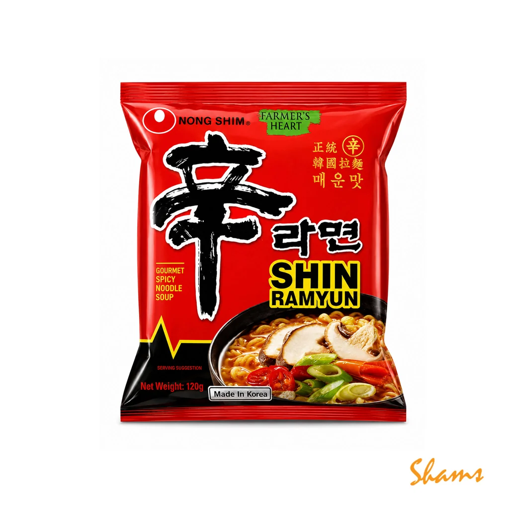 Samyang Noodles Nongshim Shin Ramyun Red 120G