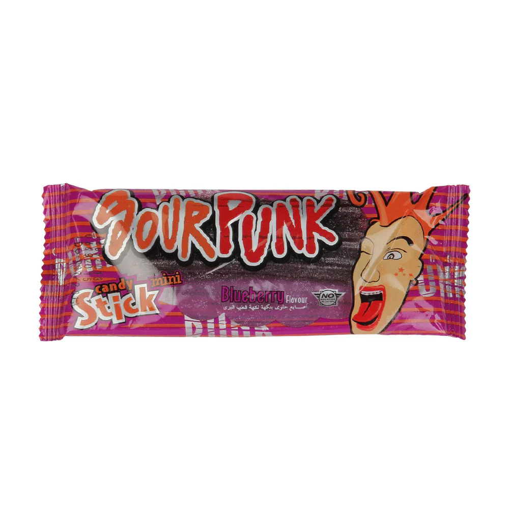 Sour Punk Candy Sticks Strawberry 20G
