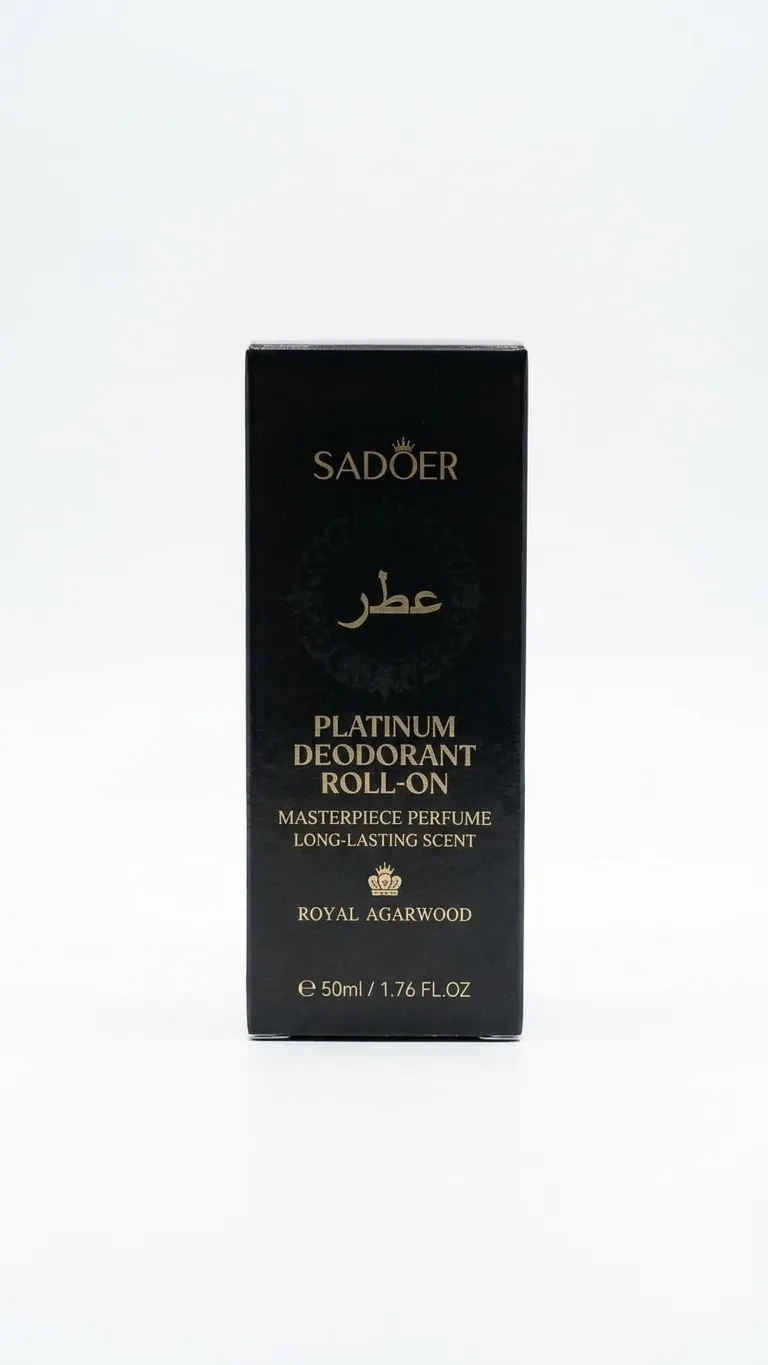Sadoer Deodorant Roll On Platinum Royal Agarwood 50ML