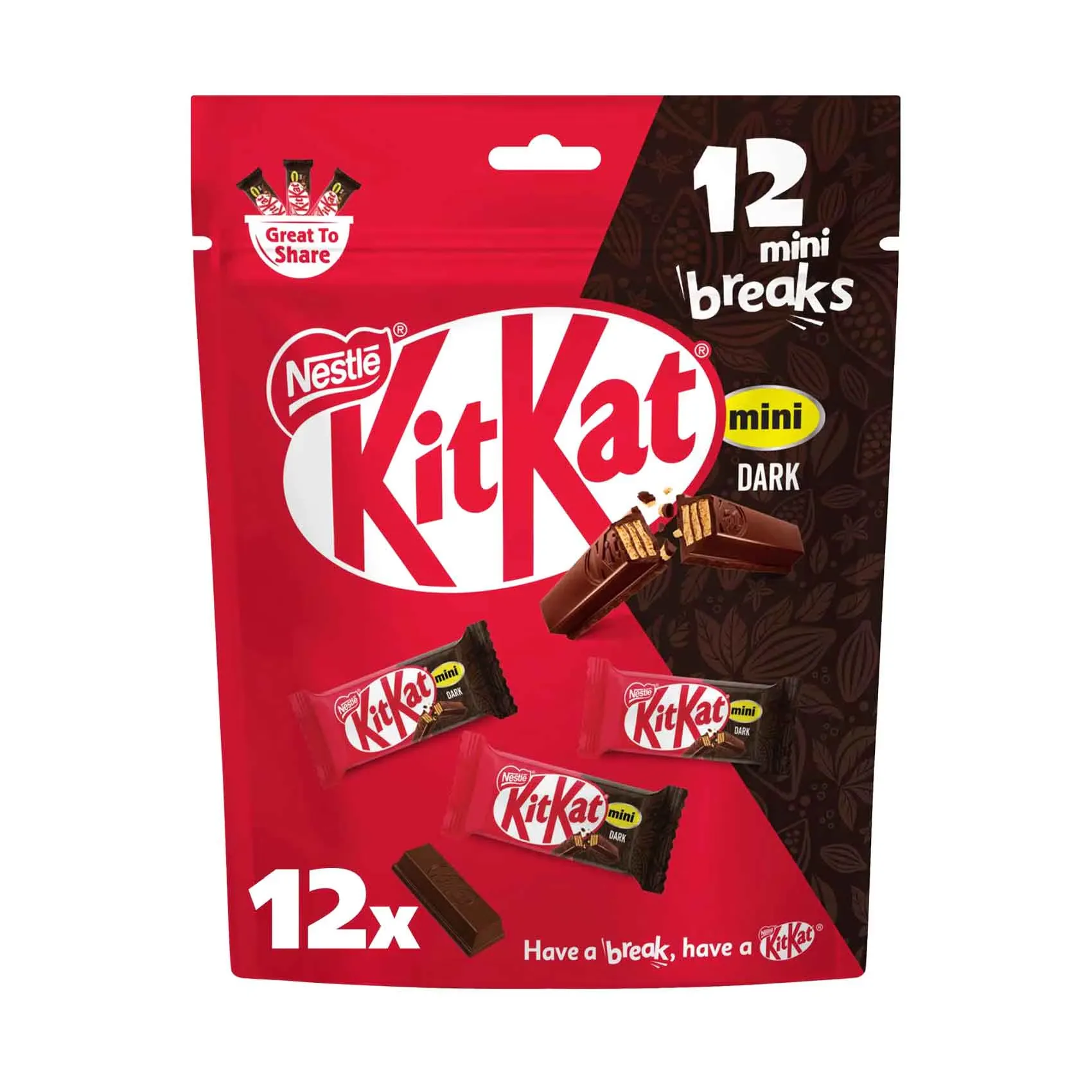 Nestle KitKat Dark Chocolate Minis Pouch 162G