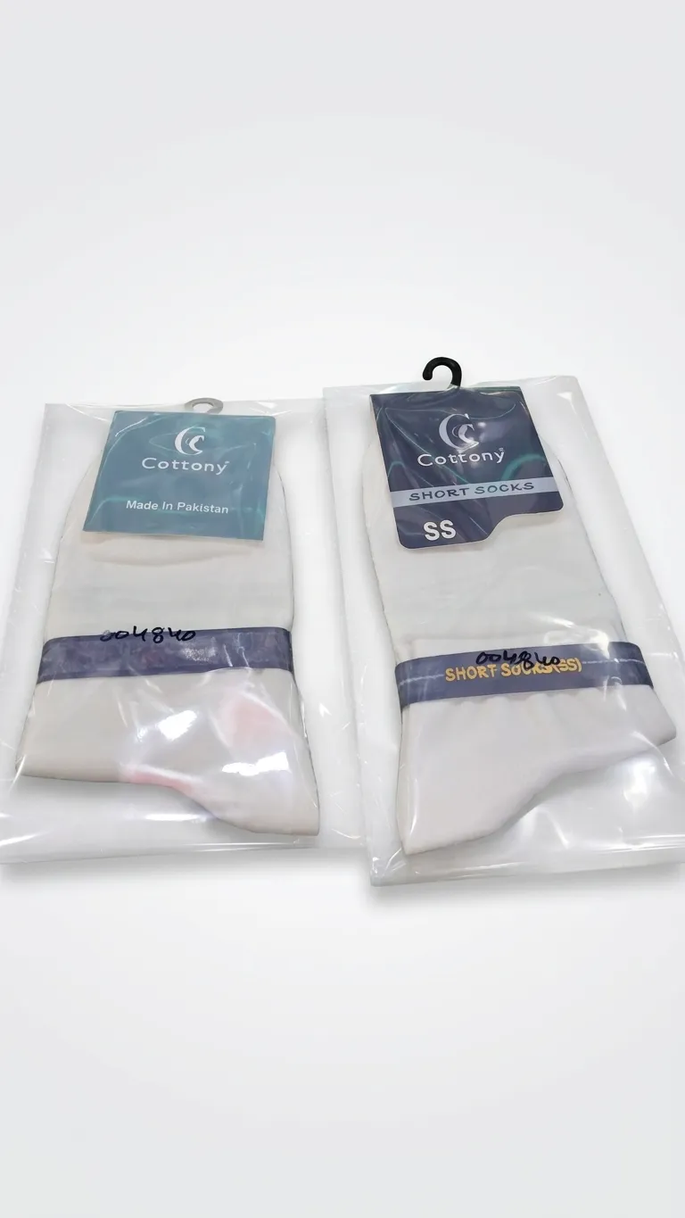 Cottony Ankle Socks SS Plain White
