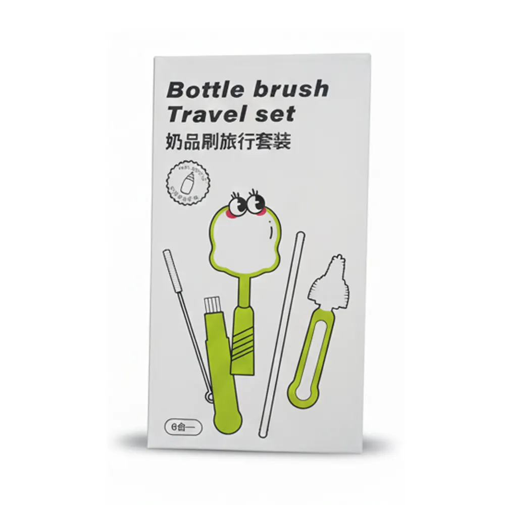 Portable Baby Feeding Bottle Brush Travel Set 6 in 1