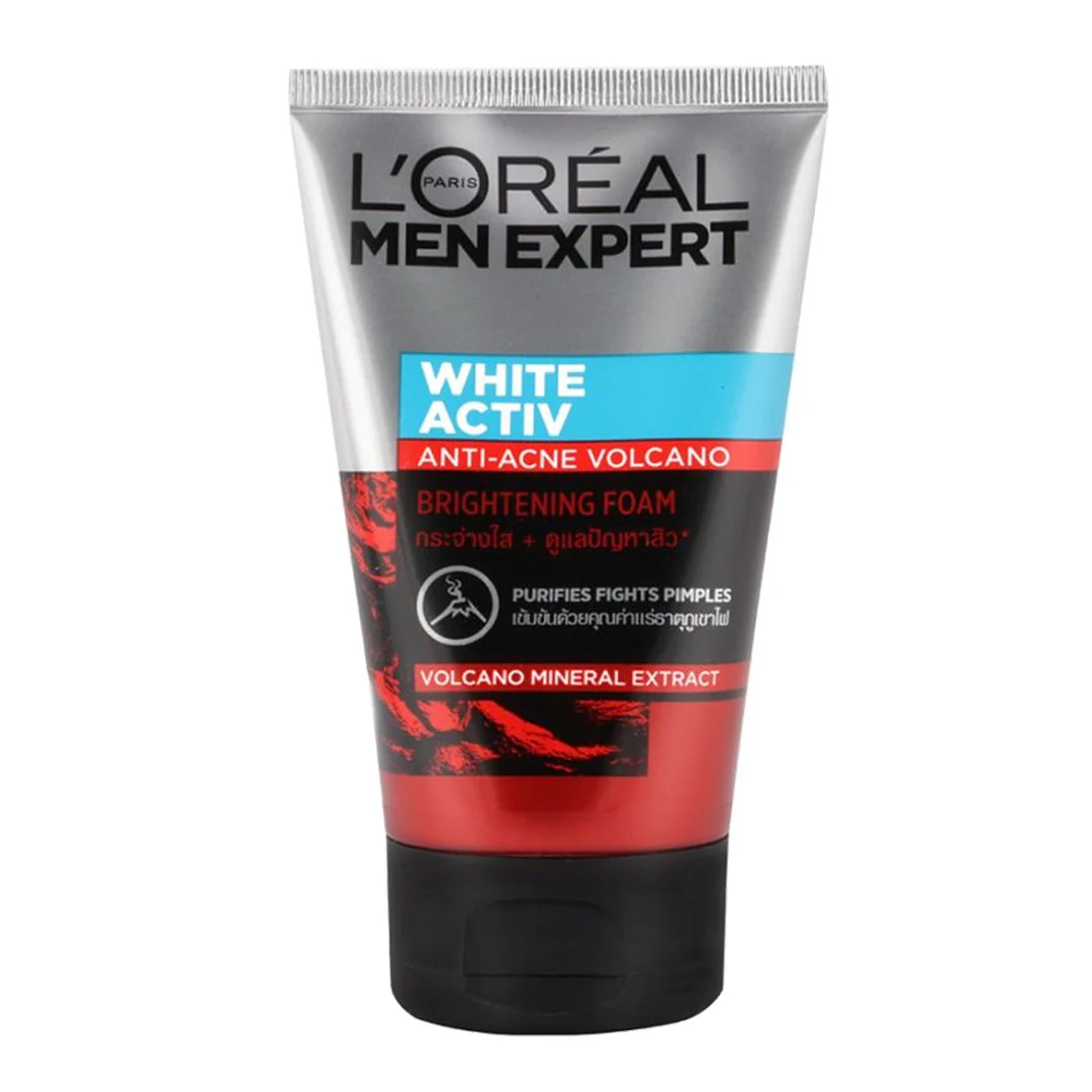 Loreal Face Wash Men Volcano Brightening 100Ml