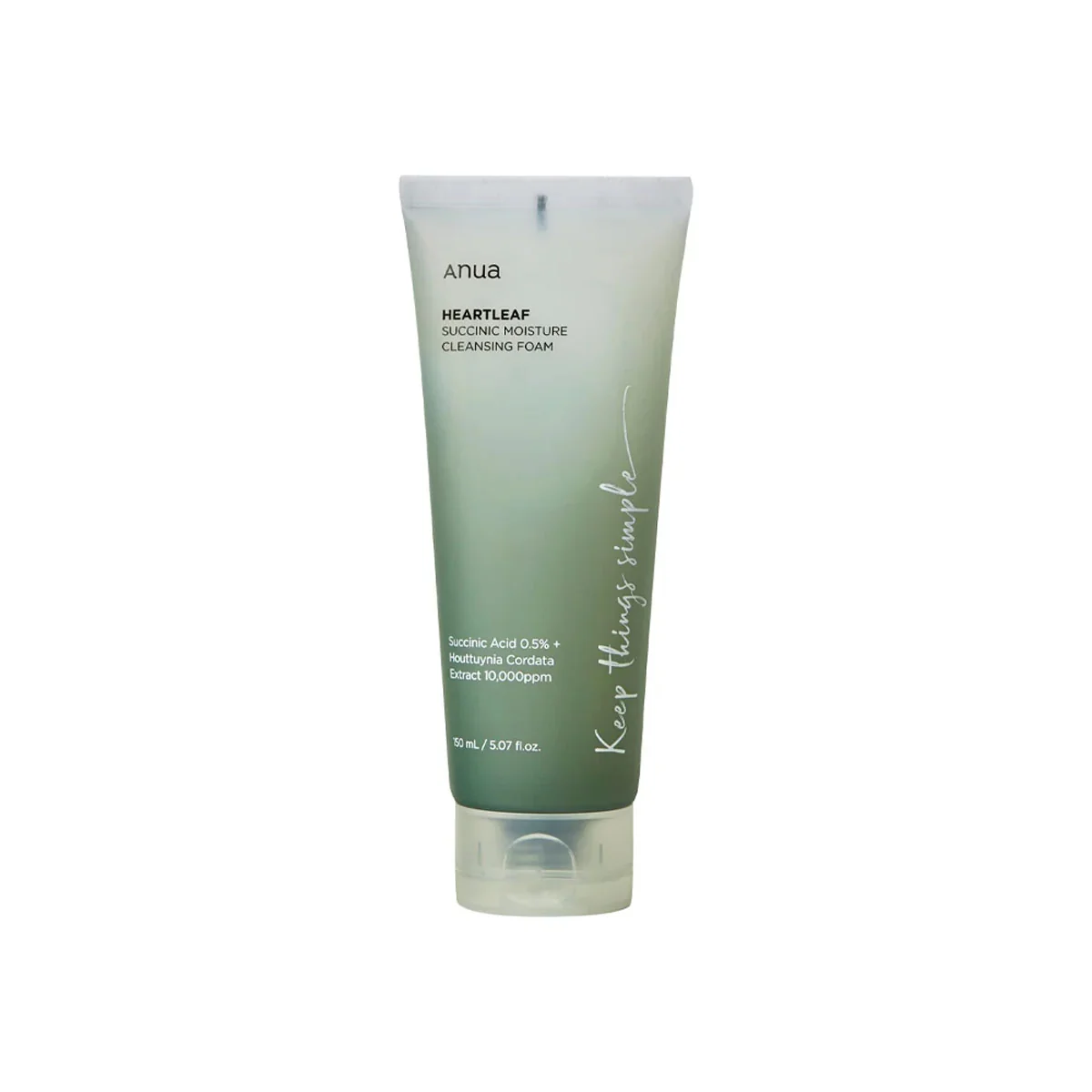 Anua Heartleaf Cleansing Form Succinic Moisture 150ML